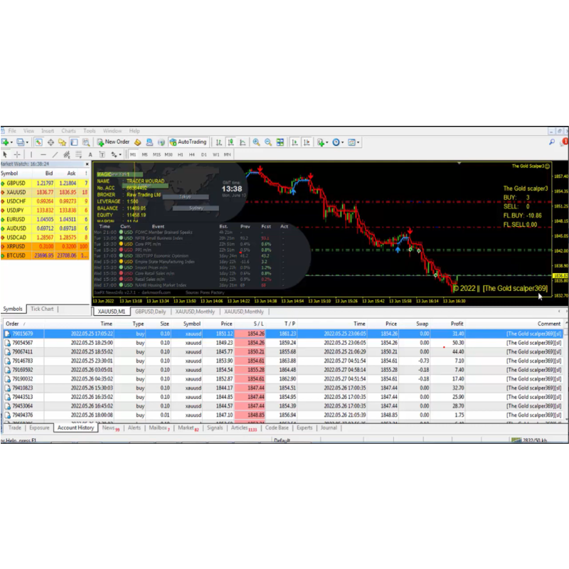 The Gold Scalper MT4 Unlimited + SetFiles